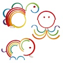Vorschaubild Regenbogen Bausteine 11 teilig 33,5 cm