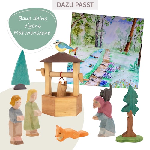 Ostheimer Ziehbrunnen Holz 22 cm