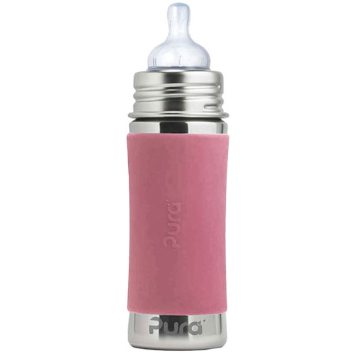 Pura kiki Babyflasche mitwachsend ab 3 Monate altrosa
