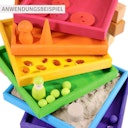 Vorschaubild Regenbogen Holzrahmenset, 6 Stück (22,5cm)