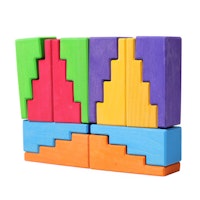 12 Treppendächer Regenbogen ab 1 Jahr