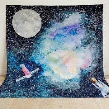 Spieltuch Bio-Baumwolle Mond 100 x 100 cm