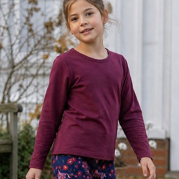 Thermo Langarmshirt mit Luftkammern lila