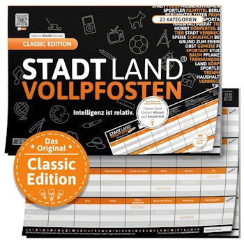 Stadt Land Vollpfosten- Classic Edition A4 ab 12