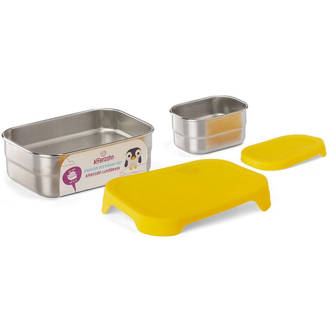 Affenzahn Brotbox Edelstahl Tiger gelb online kaufen