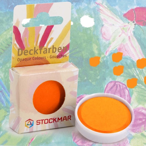 Wasserfarbe Farbnapf Orange