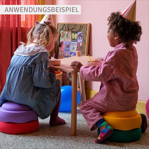  Stapelstein® Winter Special Rainbow Set pastel + Balanceboard