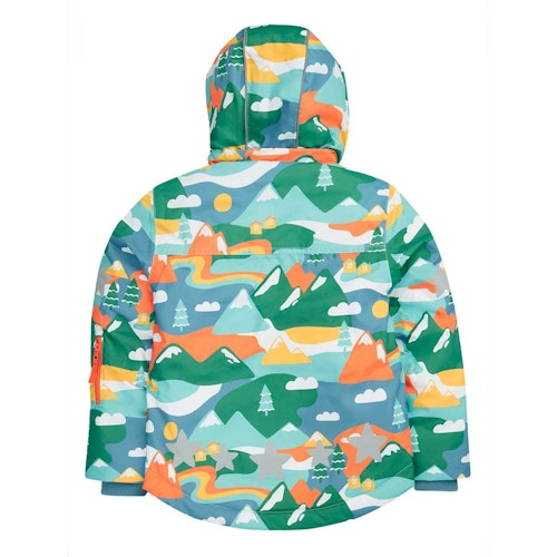 Schneejacke Retro-Motive gefüttert