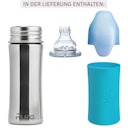 Vorschaubild Pura kiki Edelstahl Trinklernflasche ab 6 M - blau