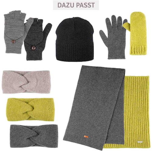 Damen Loop Baby Alpaka Merinowolle Mix limetten-grün