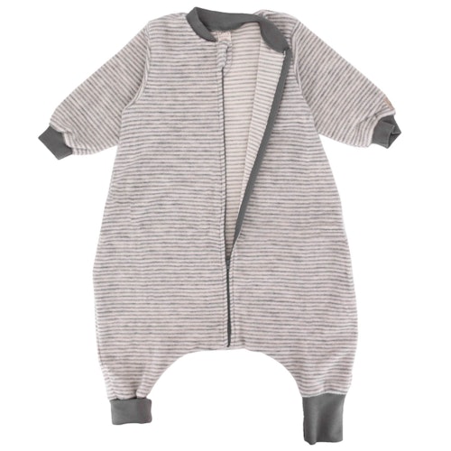 Babyschlafsack Wollplüsch mit Füßen und Ärmeln