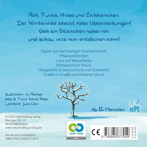 Pflanzlich gefärbtes Buch ohne Chemie  Winter