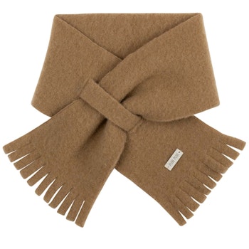 Steckschal Wolle 70 cm ca. 1-3 Jahre dunkelbeige