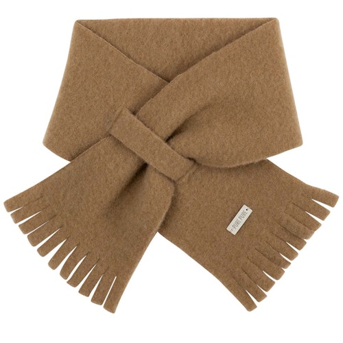 Steckschal Wolle 70 cm ca. 1-3 Jahre dunkelbeige
