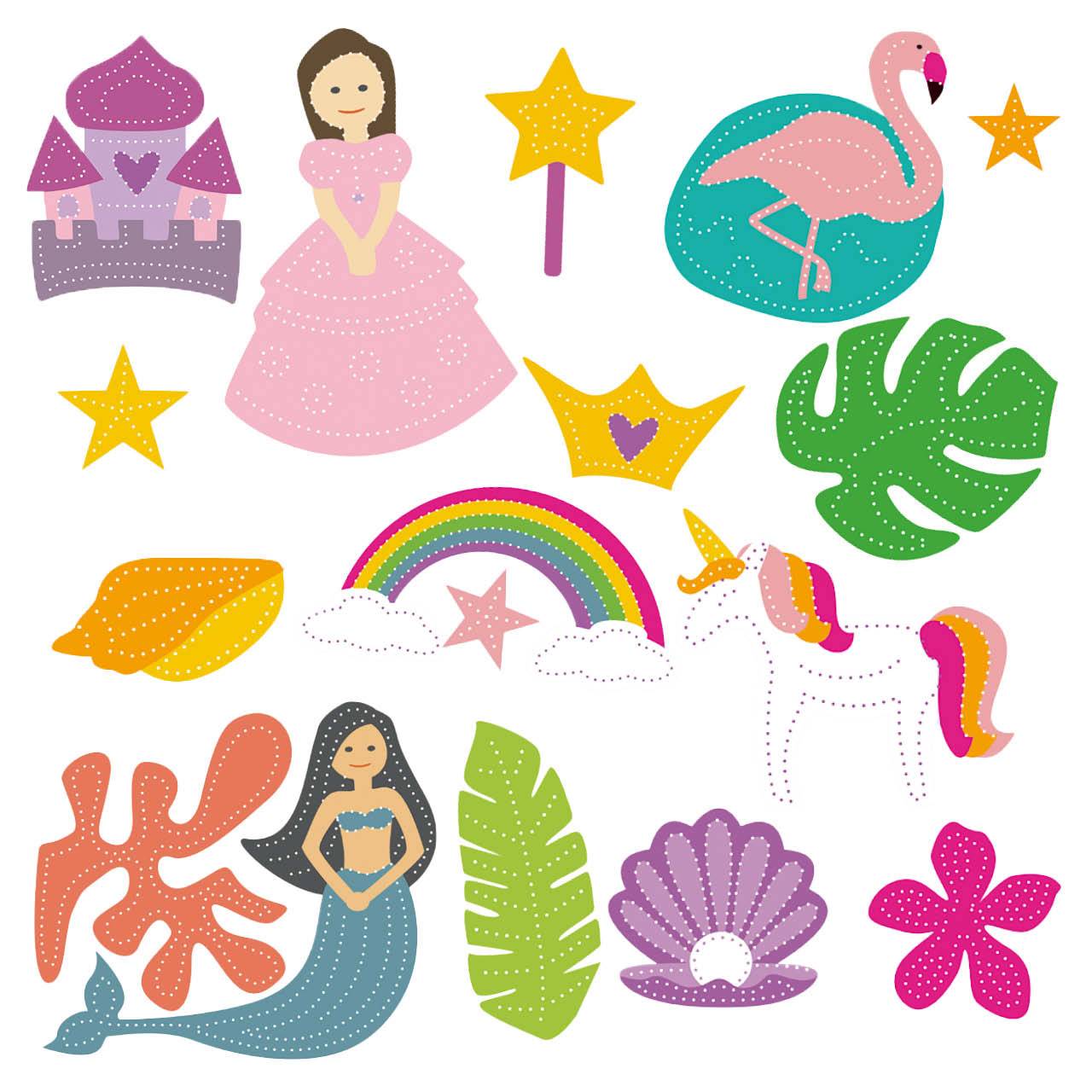 Prickelvorlagen Träumerei – 10 Bögen aus Recyclingpapier