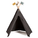 Vorschaubild Kinder Tipi Bio Baumwolle 135 x 135 x 150 cm anthrazit