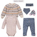 Vorschaubild Edler Jersey Langarmbody Blümchen