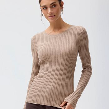 Pullover People Wear Organic Strick langarm Uni