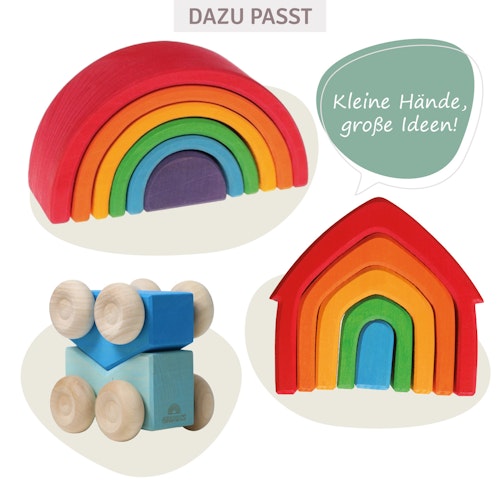 Stapelauto blau 2 Teile