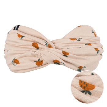 Jersey Sommer Haarband Blumen rosa-blau