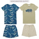 Vorschaubild Sommer Kinder Schlafanzug kurz Hippo