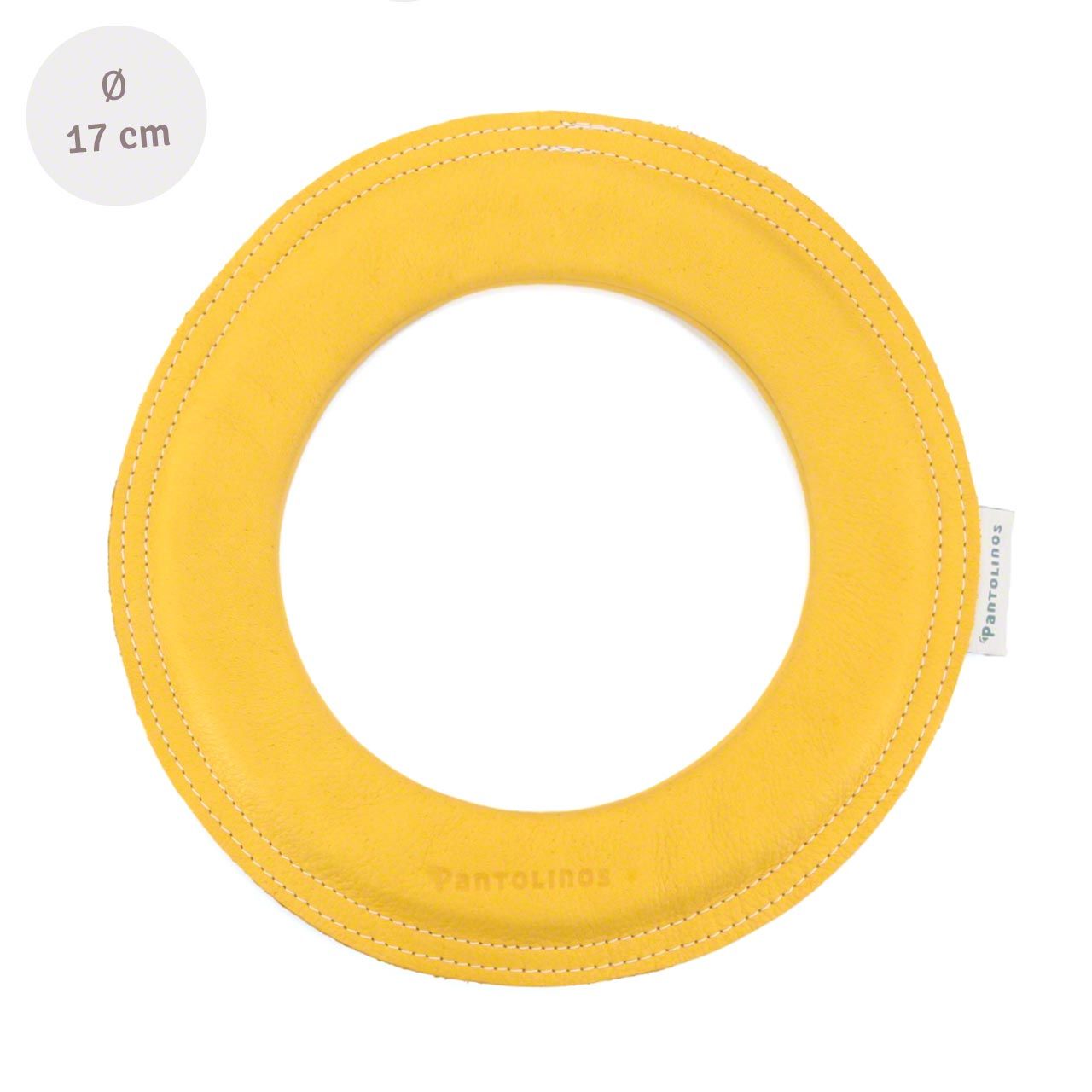 Kleiner super weicher Wurfring LOOP Frisbee gelb-honey