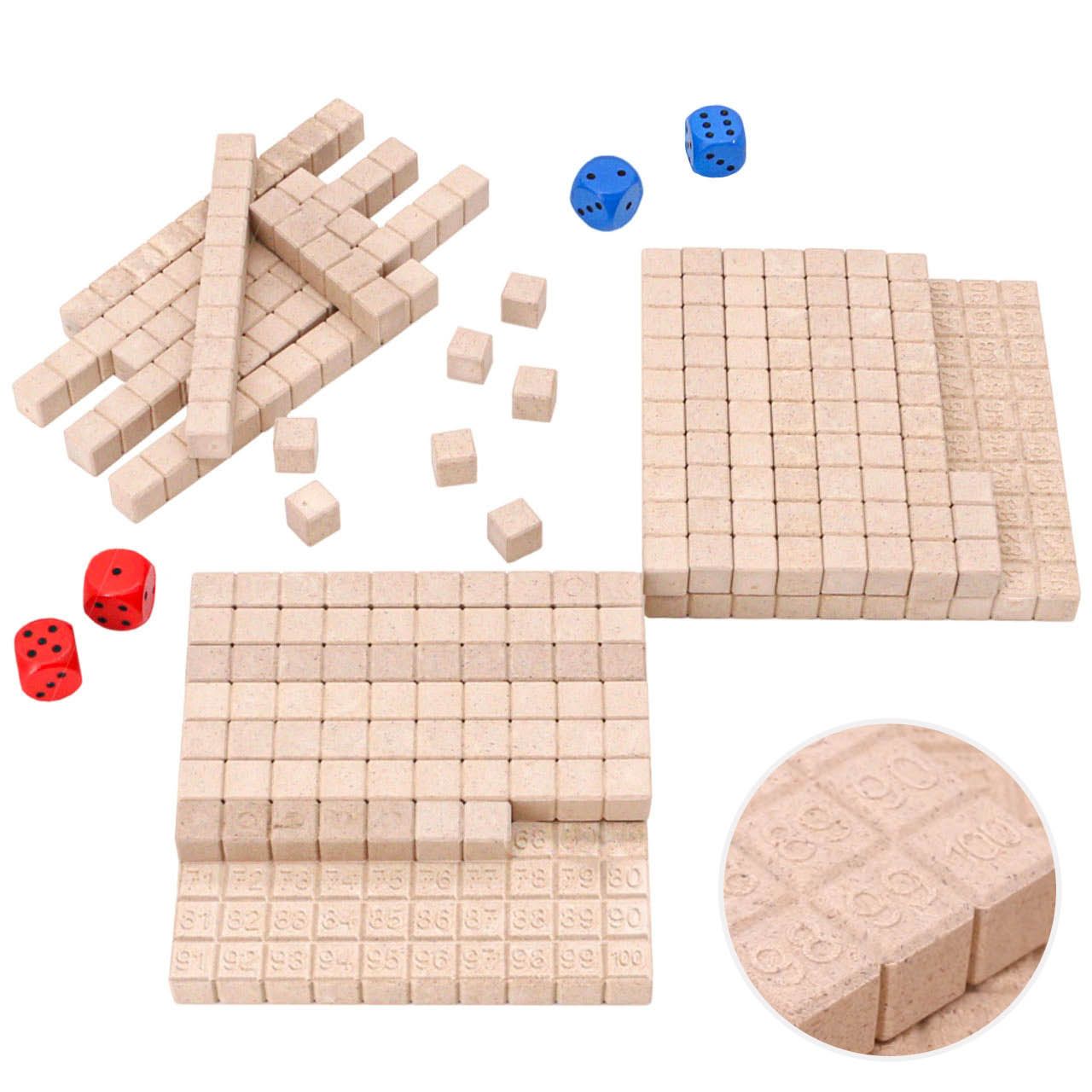 Hunderterraum Mathespiel aus RE-Wood® ab 4 Jahren