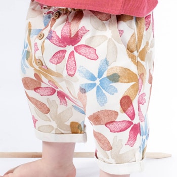Robuste Outdoor Twill Haremhose Blumen