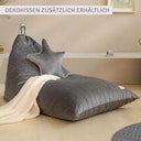 Vorschaubild Waschbarer Sitzsack für Kinder – Öko-Samt