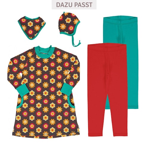 Sweatkleid langarm Blumen