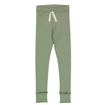 Edle Kinder Leggings Rippe khaki