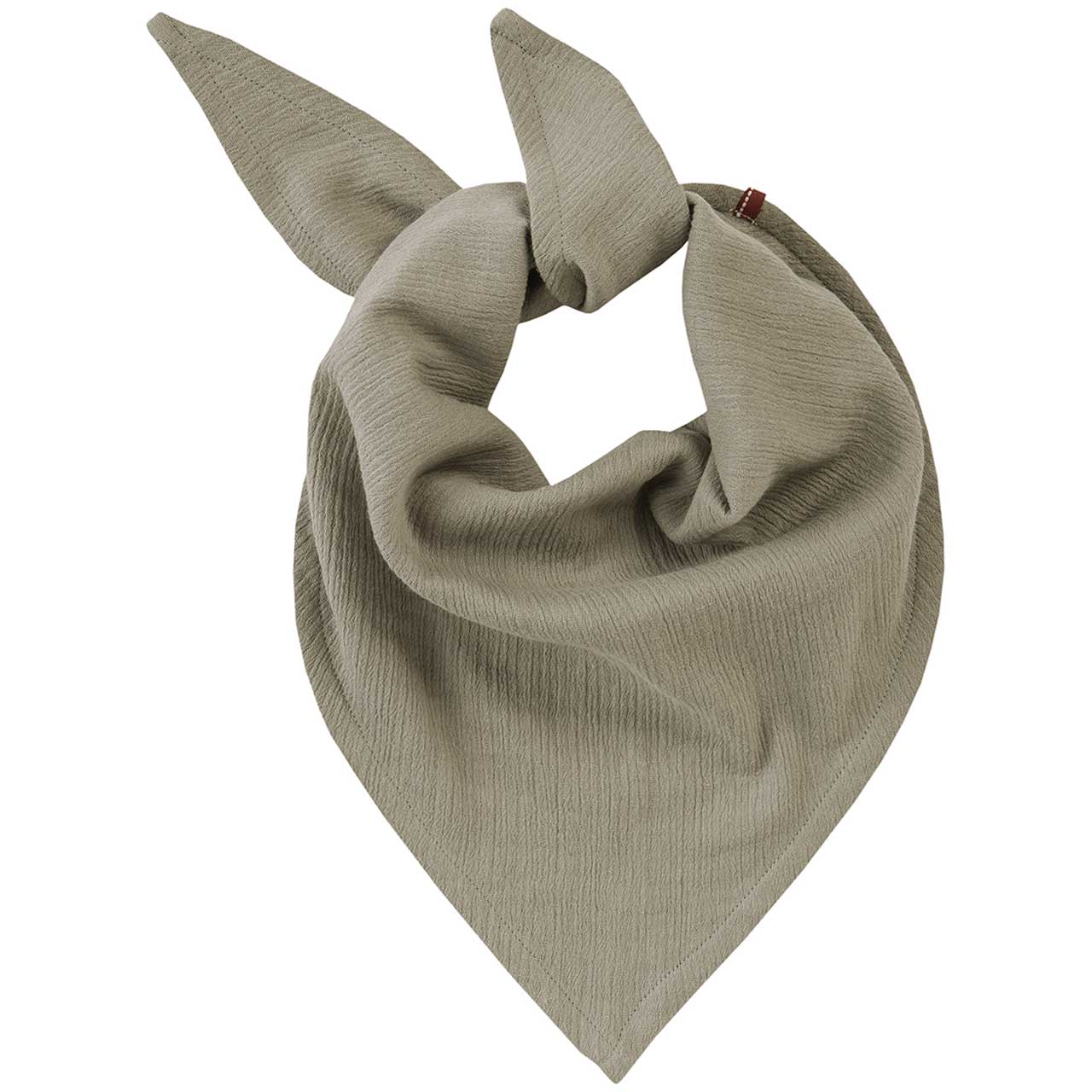 Großes Dreiecktuch Musselin khaki