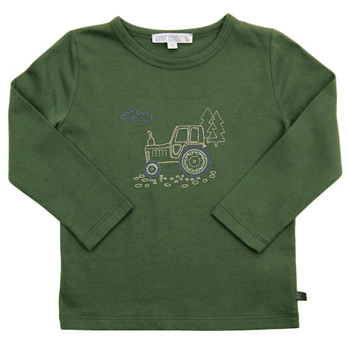 Langarmshirt Dinosaurier-Stickerei