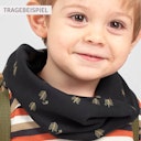 Vorschaubild Schlauchschal Streifen blau-beige