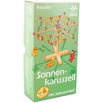 Sonnenkarussell Holzbausatz mit Solarantrieb 35 cm