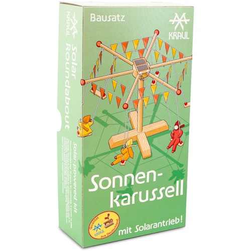 Sonnenkarussell Holzbausatz mit Solarantrieb 35 cm