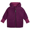 Vorschaubild Schurwolle Fleece Kapuzenjacke petrol