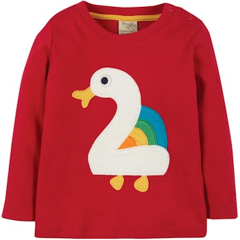 Langarmshirt 4 mit Raketen-Aufnäher navy