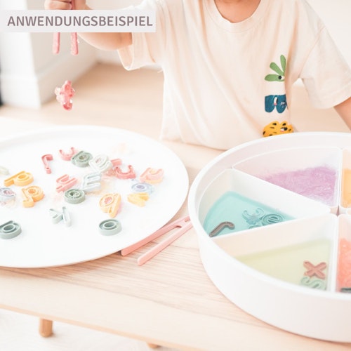 Sensorikspielzeug 26 Buchstaben Klein pastell