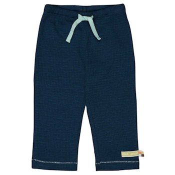 Leichte Sommerhose Waffelstruktur dunkelblau