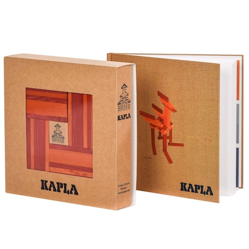 Steine Buch und Farben 40er Set (rot/orange)