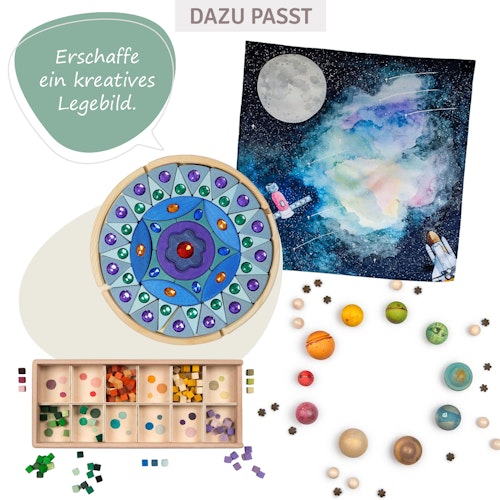 Spieltuch Bio-Baumwolle Mond 100 x 100 cm