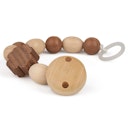 Vorschaubild Holz-Schnullerkette Silikonring Kleeblatt