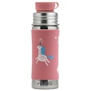 Vorschaubild Edelstahl Sportflasche Sportverschluss 325 ml Einhorn rosa