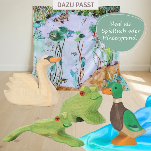 Spieltuch Bio-Baumwolle Teich 100 x 100 cm