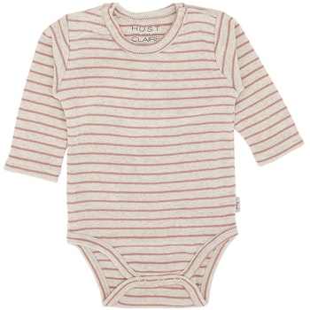 Kuschliges Body langarm Streifen rosa
