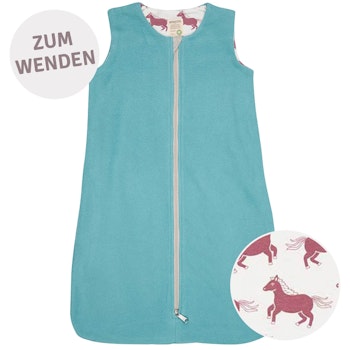 Warmer Wendeschlafsack Fleece petrol