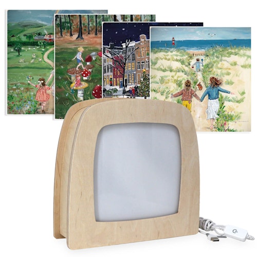 Lampen Starter-Set Gwens Illustrationen Lampe mit 4 Silhouetten