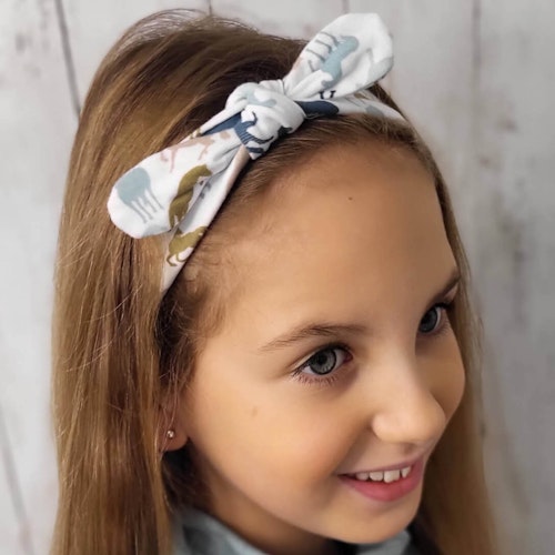 Elastisches Haarband Jersey Pferde