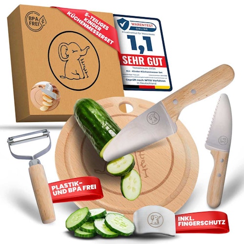 Edelstahl Küchenmesser Kinder Set 5-tlg
